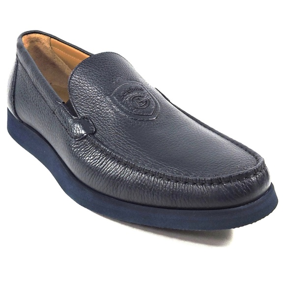 BALDININI ?? MEN\'S BLUE LEATHER LOAFERS main image 5